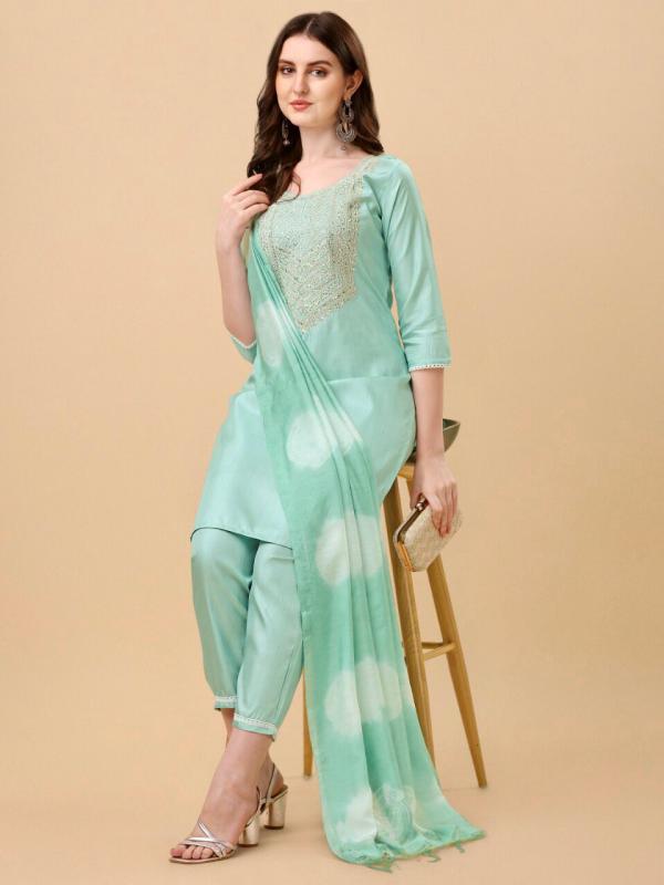 White Walker Festive Wear Kurti Pant With Dupatta Collection